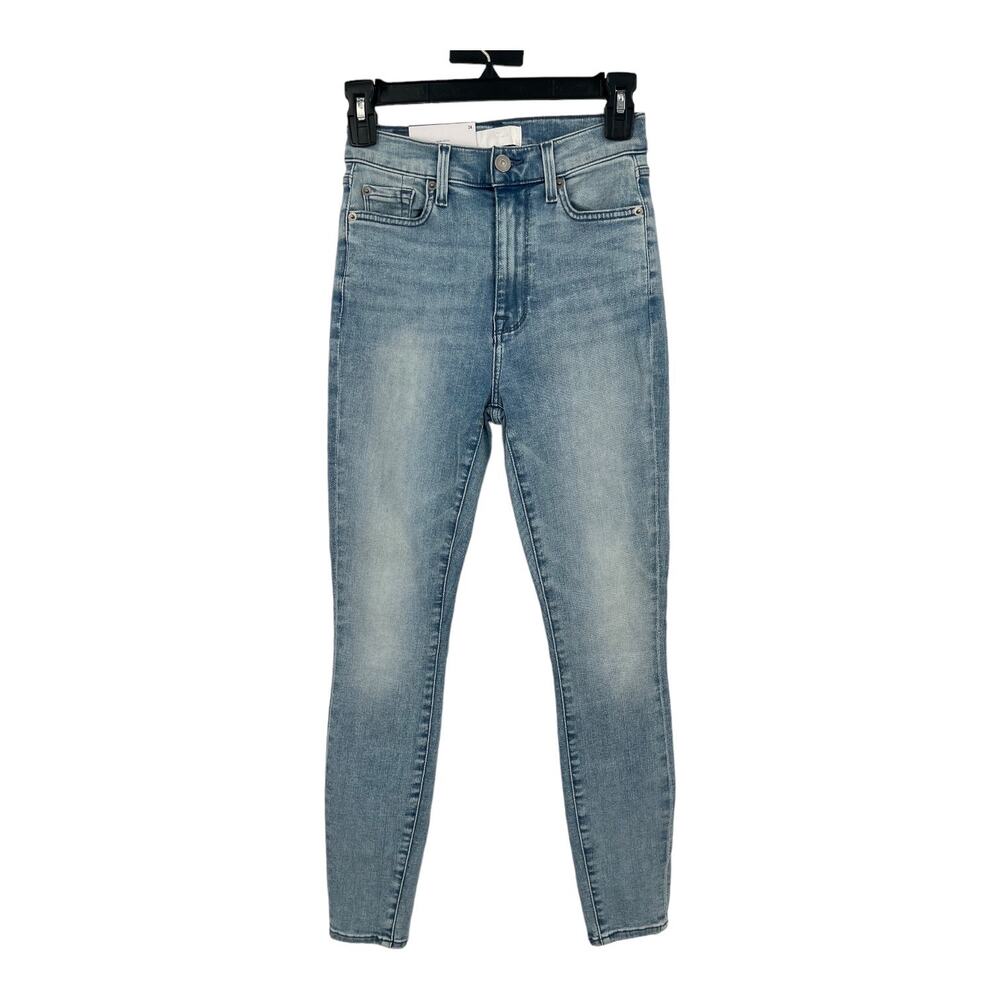 7 For All Mankind jeans high waist ankle super skinny blue size 24